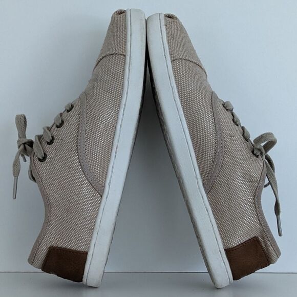 Toms Donovan Khaki Lace Up Sneakers 6.5 - Picture 7 of 9